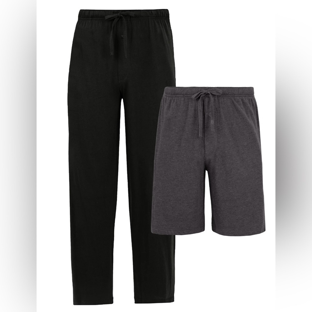Fruit of the Loom Men's Sleep Short and Pant Bundle, 2-Pack